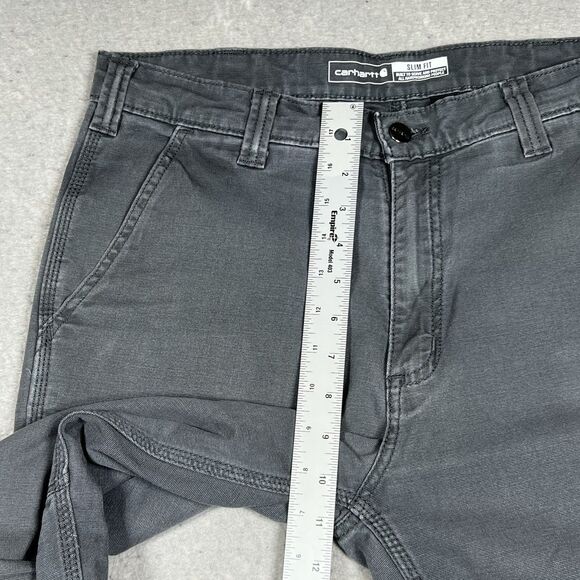 Carhartt Relaxed Rugged Flex Carpenter Work Pants Mens SZ 33x32 Gray 103279 GVL - Picture 6 of 9